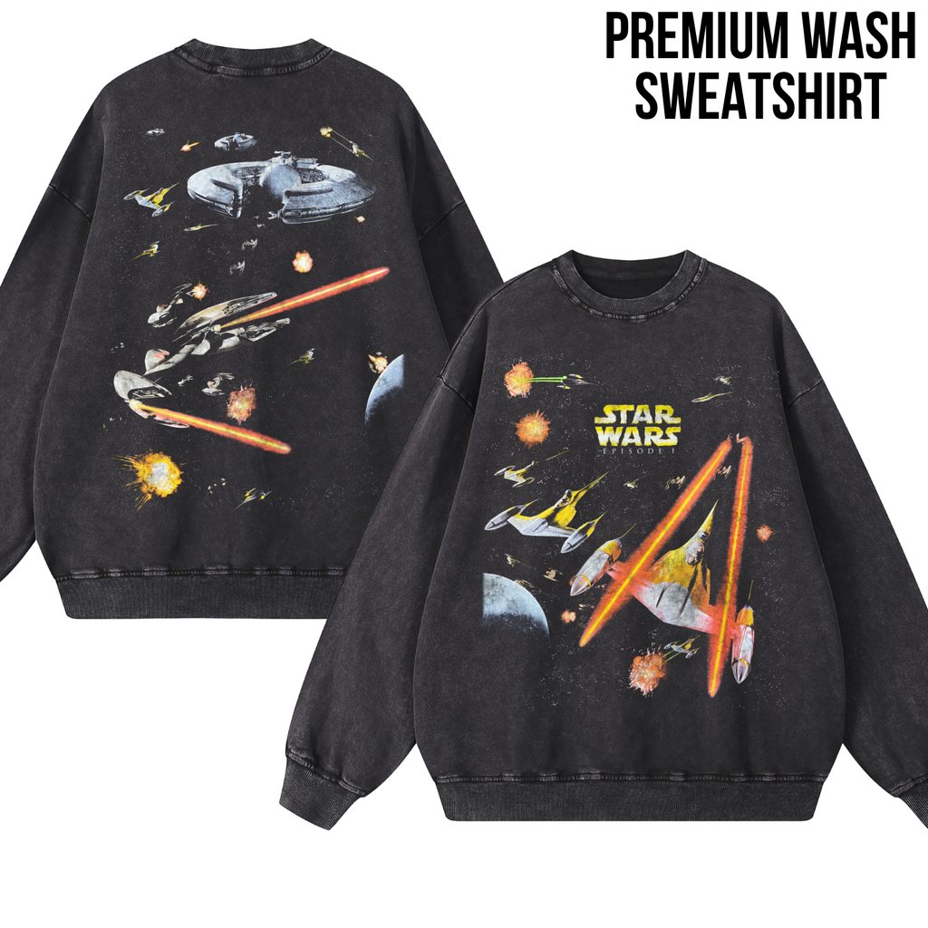 Star Wars Episode I Shirt – Star Wars The Phantom Menace Naboo Space Battle Double Sided Tee, Star Wars Fan Gift, Episode I Graphic Shirt, Star Wars Prequel Shirt