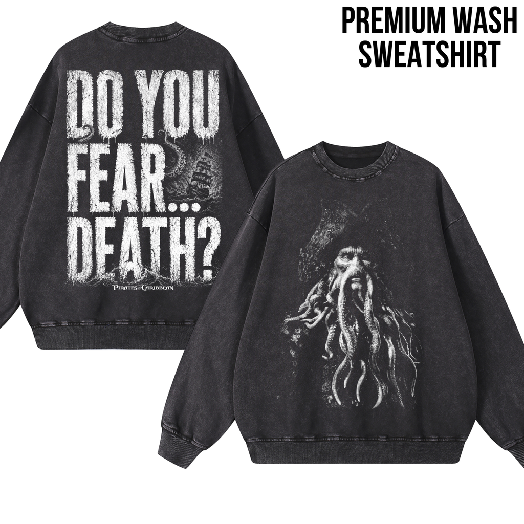 Davy Jones Shirt – Pirates of the Caribbean Davy Jones Do You Fear Death Double Sided Tee, Davy Jones Fan Gift, Pirates Villain Graphic Shirt, Disney Pirates Shirt
