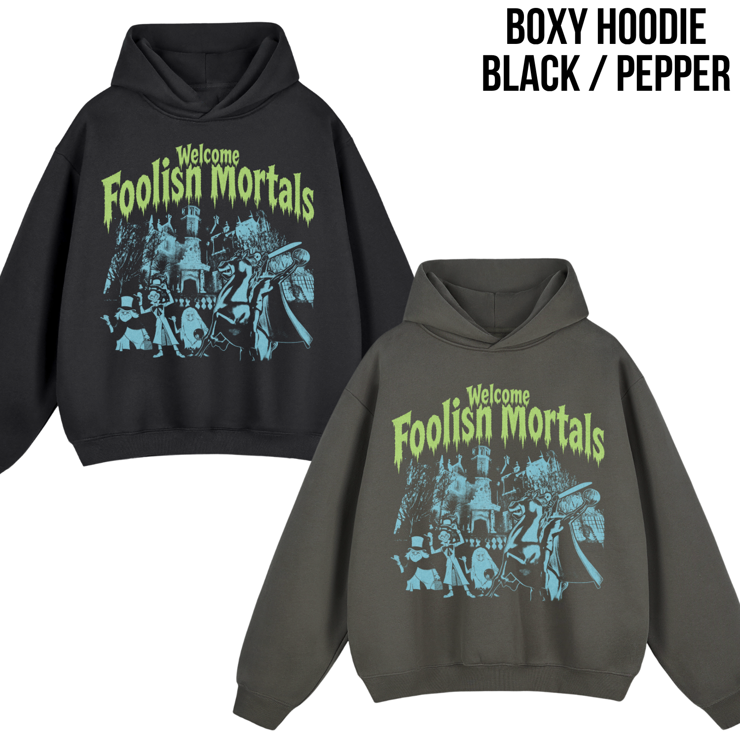 Haunted Mansion Shirt – Welcome Foolish Mortals Haunted Mansion Headless Horseman Hitchhiking Ghosts Tee, Walt Disney World Halloween Shirt, Disney Haunted Mansion Fan Gift