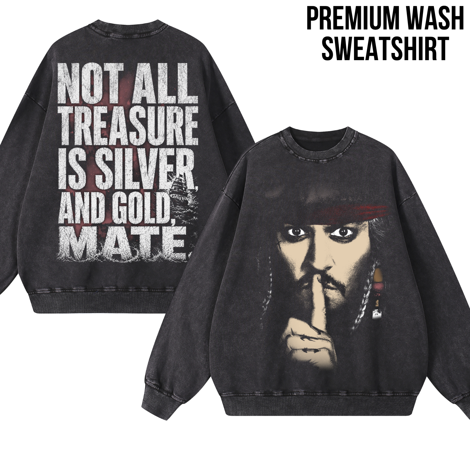 Jack Sparrow Shirt: Not All Treasure Is Silver and Gold Mate Tee, Pirates of the Caribbean Fan Gift, Jack Sparrow Graphic Shirt, Disney Pirates Shirt