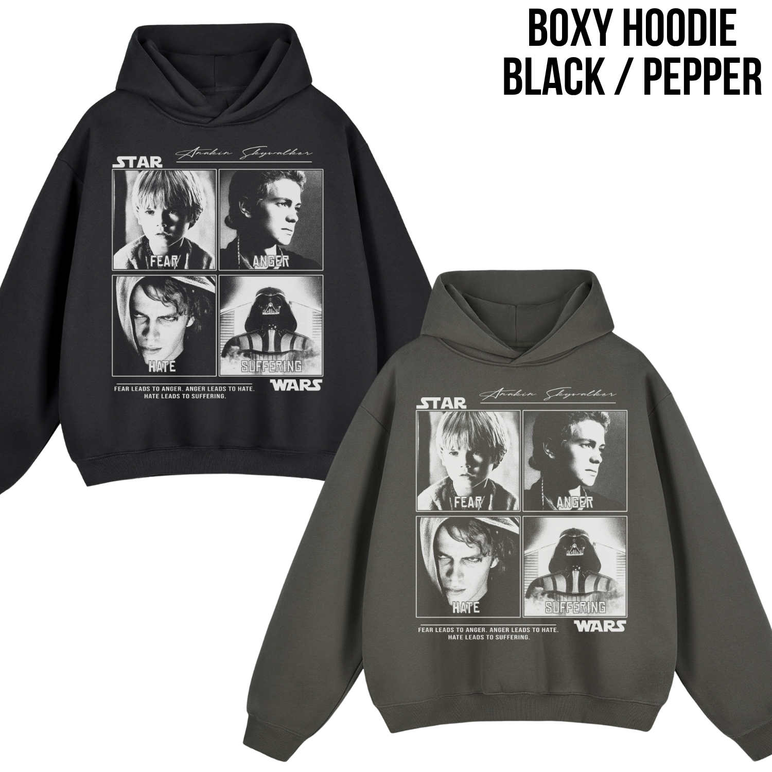 Anakin Skywalker Evolution Tee | Star Wars Prequels Vintage Style Shirt