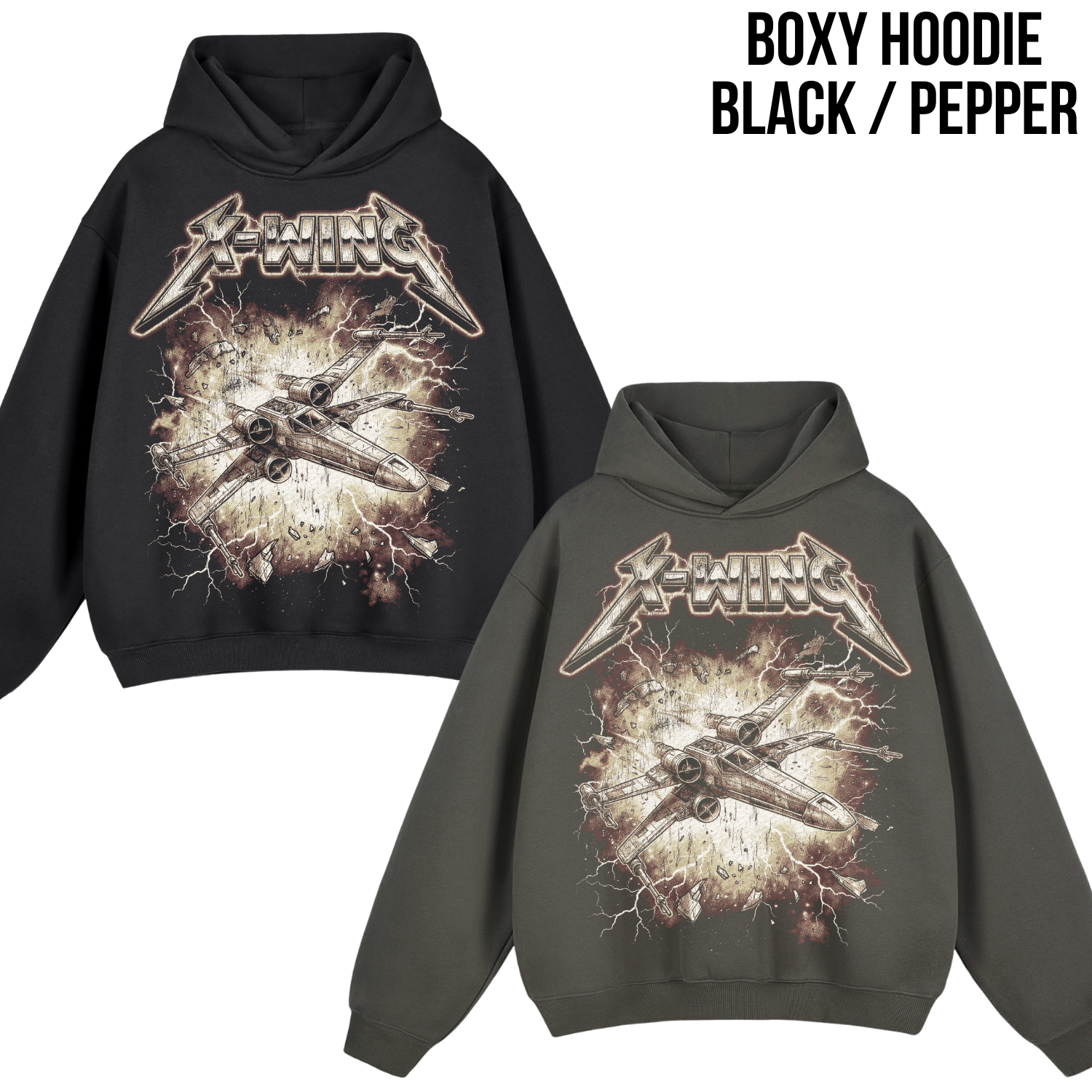 X-Wing Starfighter Shirt – Retro Star Wars Heavy Metal Tee