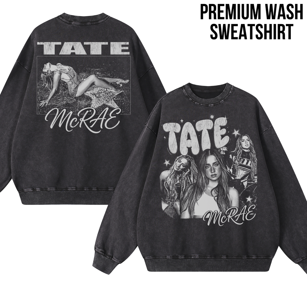 Retro Tate McRae Shirt - Front Back Print Vintage Aesthetic Tee