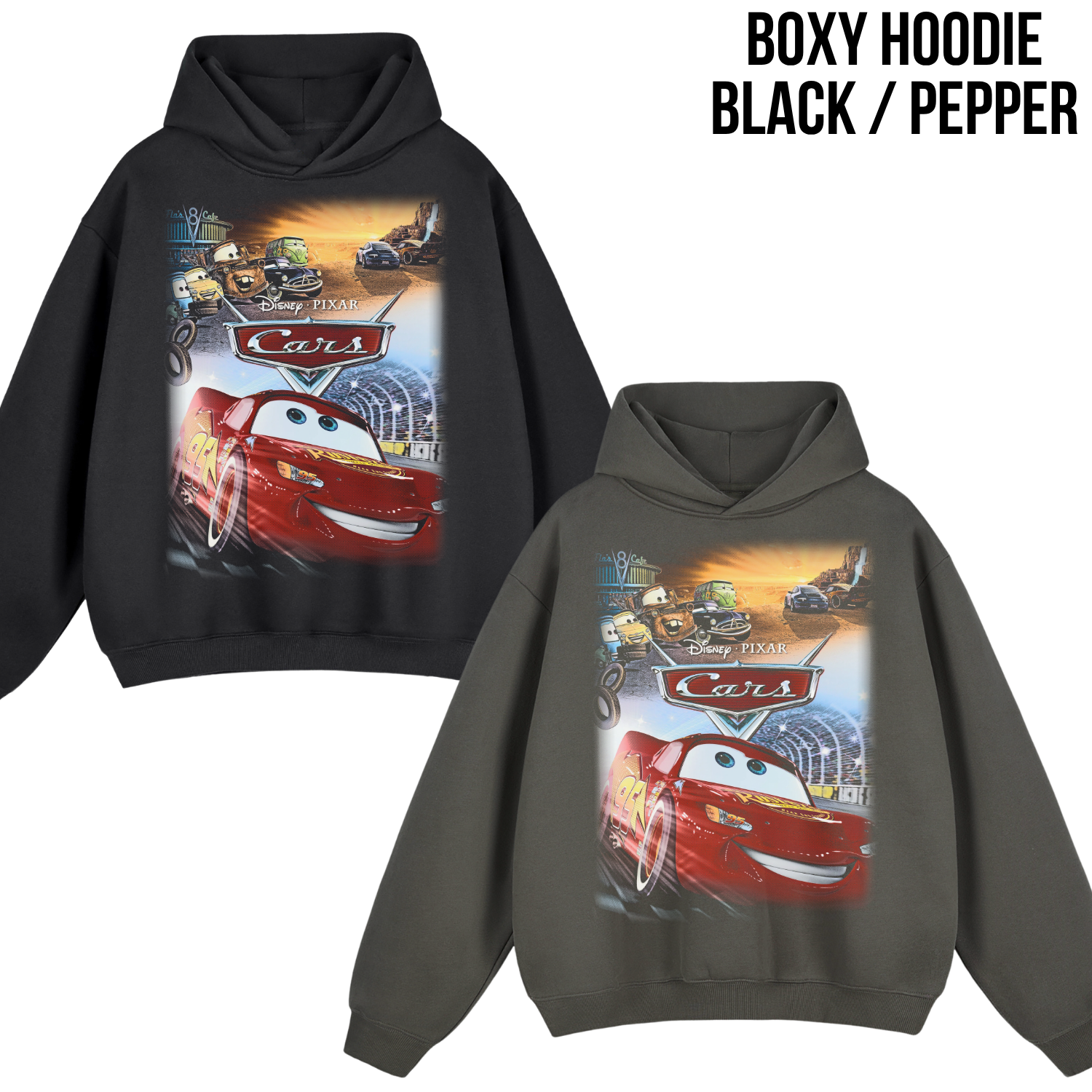 Disney Pixar Cars Shirt – Lightning McQueen and Mater Graphic Tee