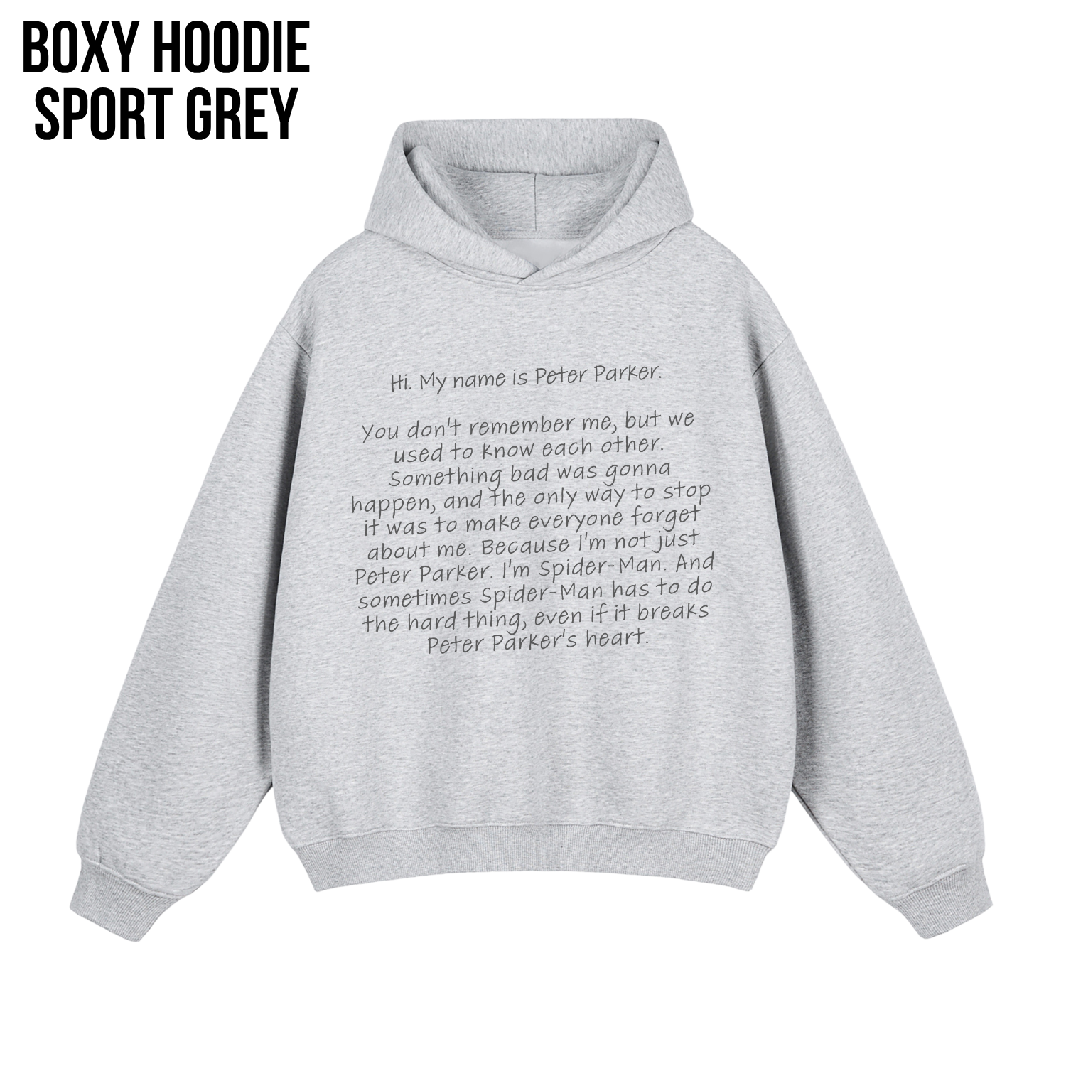 Spider-Man Shirt – Hi My Name Is Peter Parker Spider-Man No Way Home Quote Tee, Spider-Man Fan Gift, Tom Holland Spider-Man Shirt, Marvel Graphic Tee