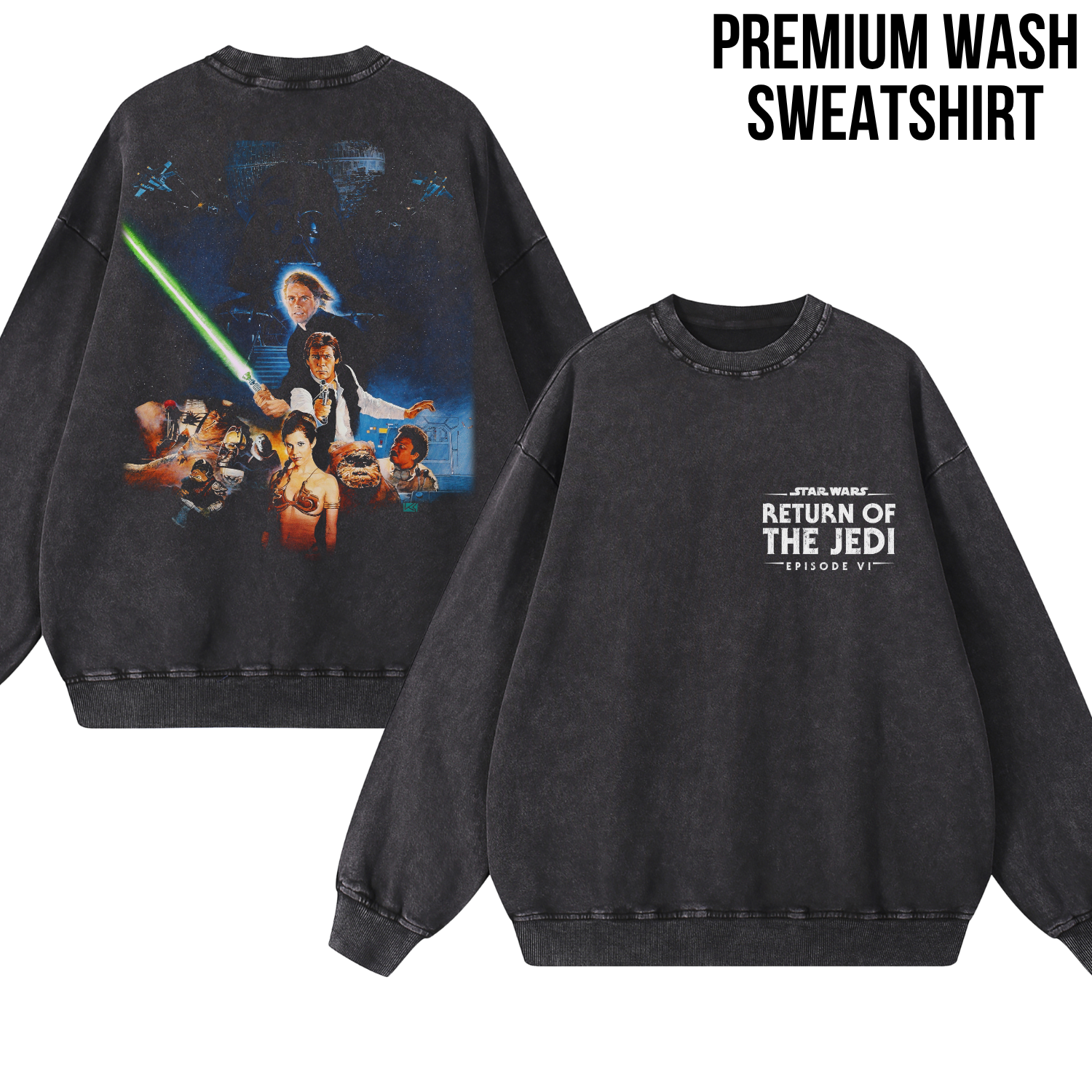 Star Wars Return Of The Jedi Shirt – Episode VI Movie Poster Double Sided Graphic Tee, Star Wars Fan Gift, Original Trilogy Shirt