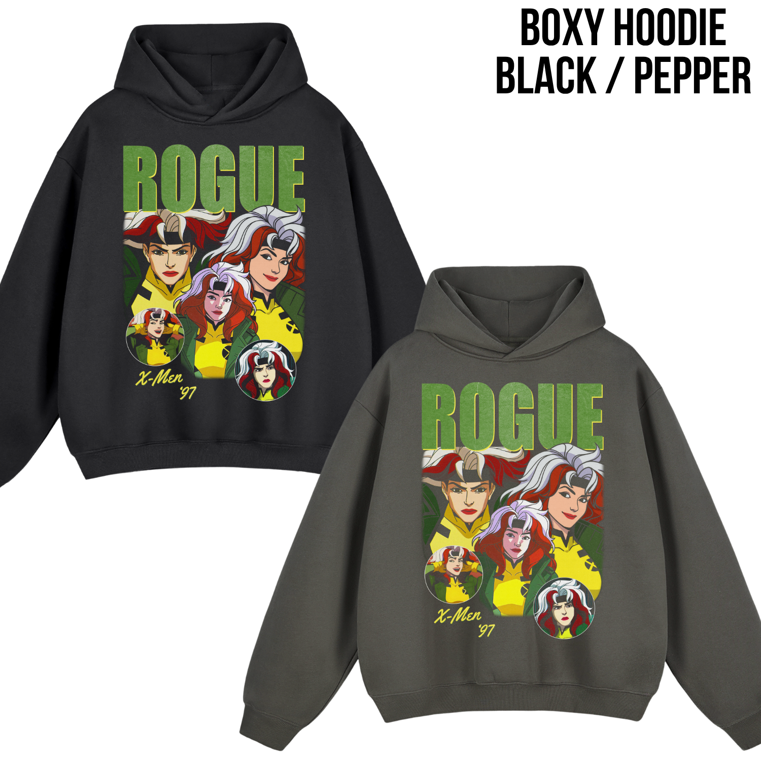 Rogue X-Men 97 Shirt – X-Men '97 Rogue Collage Graphic Tee, Rogue Marvel Fan Gift, X-Men Animated Series Shirt, Marvel Mutant Graphic Tee