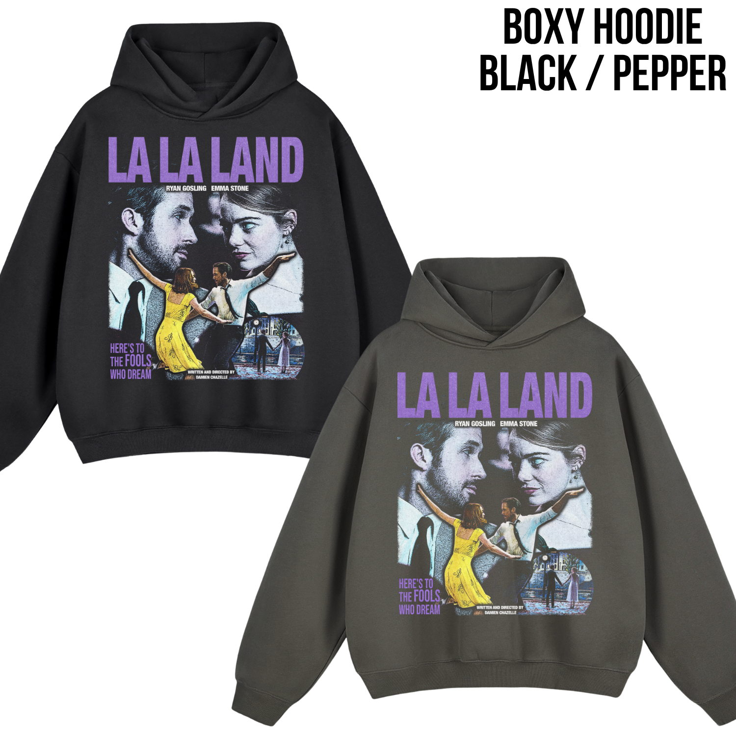 Retro La La Land Shirt - Ryan Gosling Emma Stone Movie Shirt