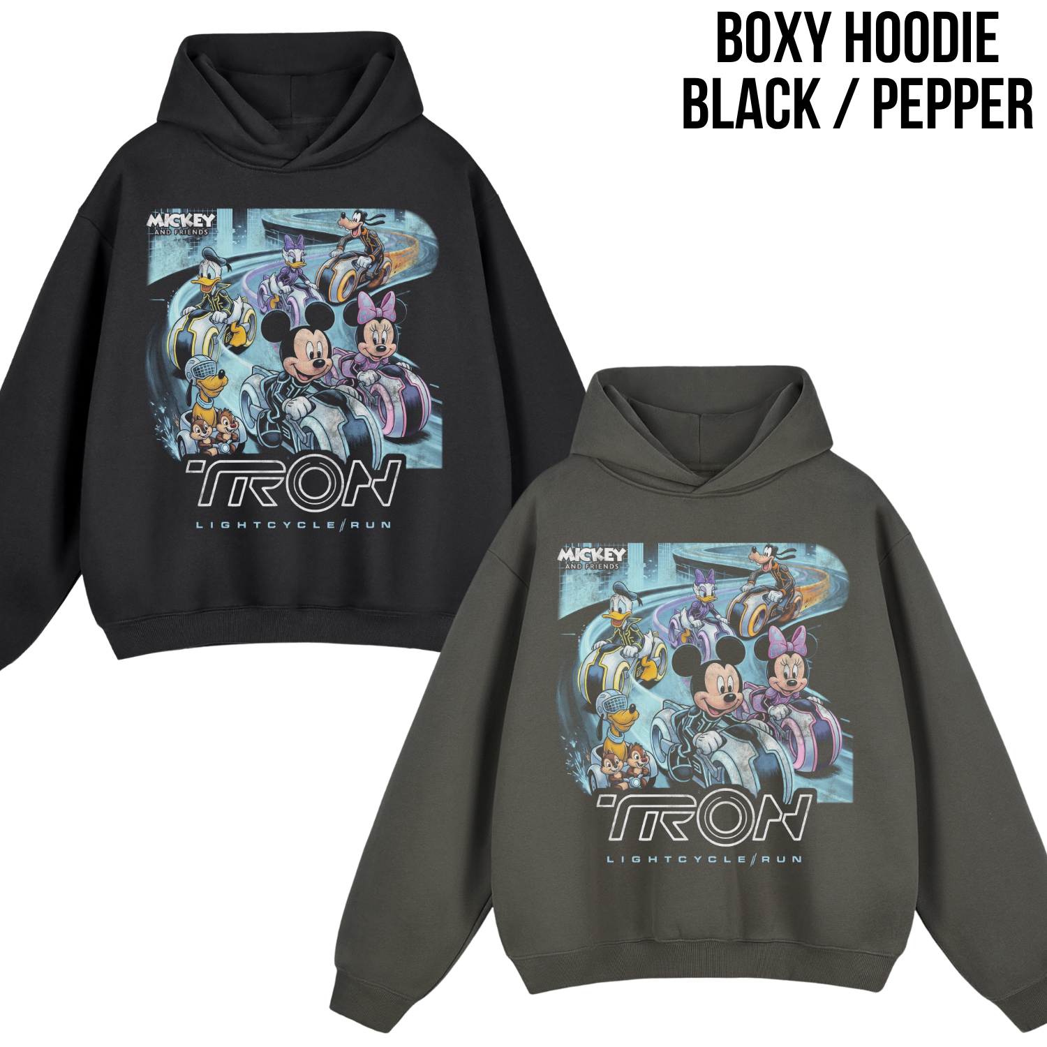 Retro Tron Disney Shirt - Mickey and Friends Lightcycle Run Shirt