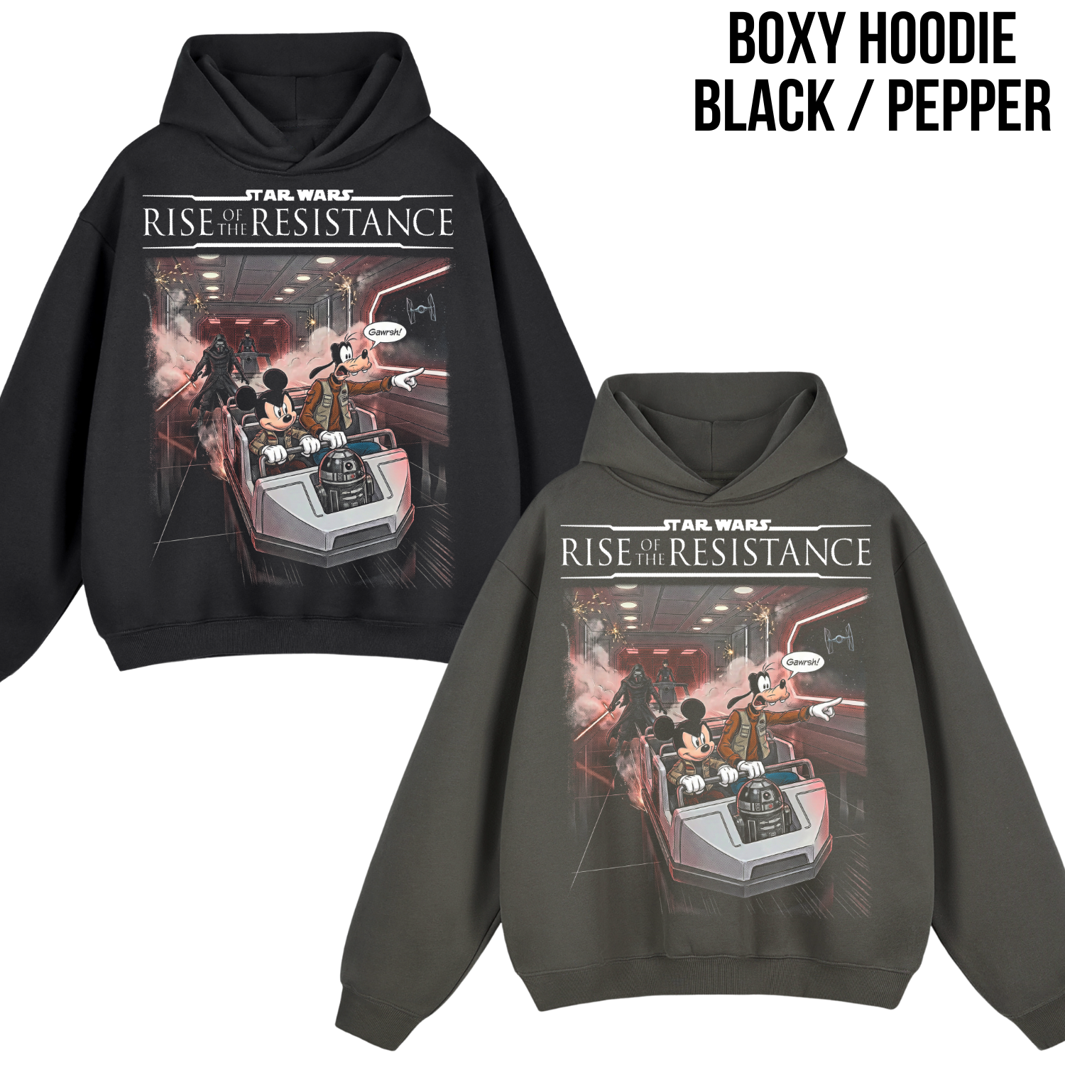 Star Wars Rise of the Resistance Ride Shirt – Mickey & Goofy Disney Tee