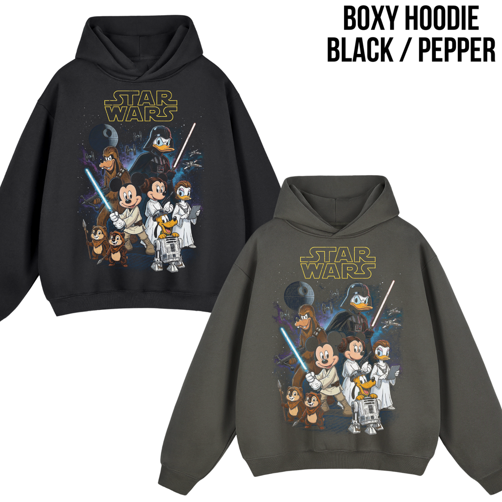 Vintage Disney Star Wars Shirt — Mickey Jedi Crossover Graphic