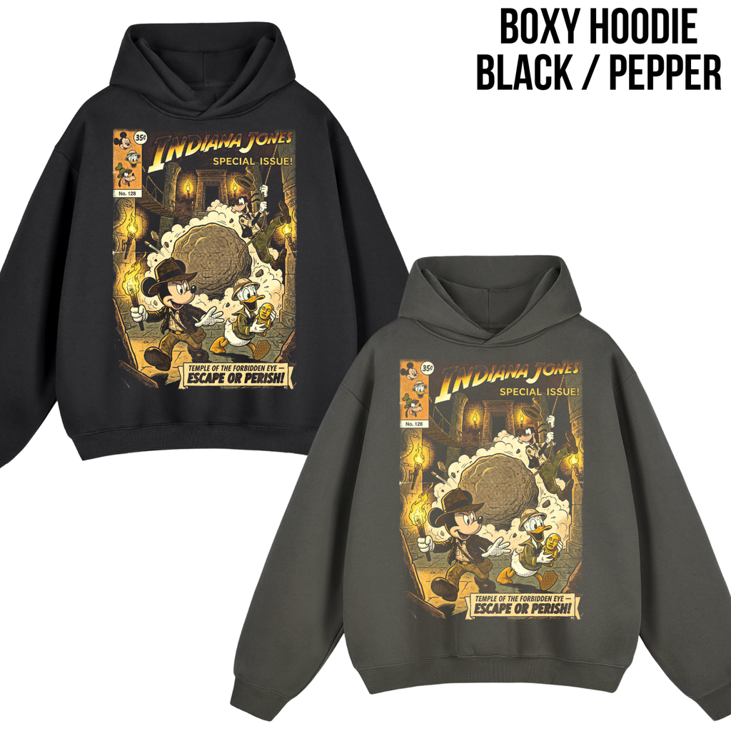 Indiana Jones Mickey Goofy Donald Shirt – Temple of the Forbidden Eye Adventure Tee