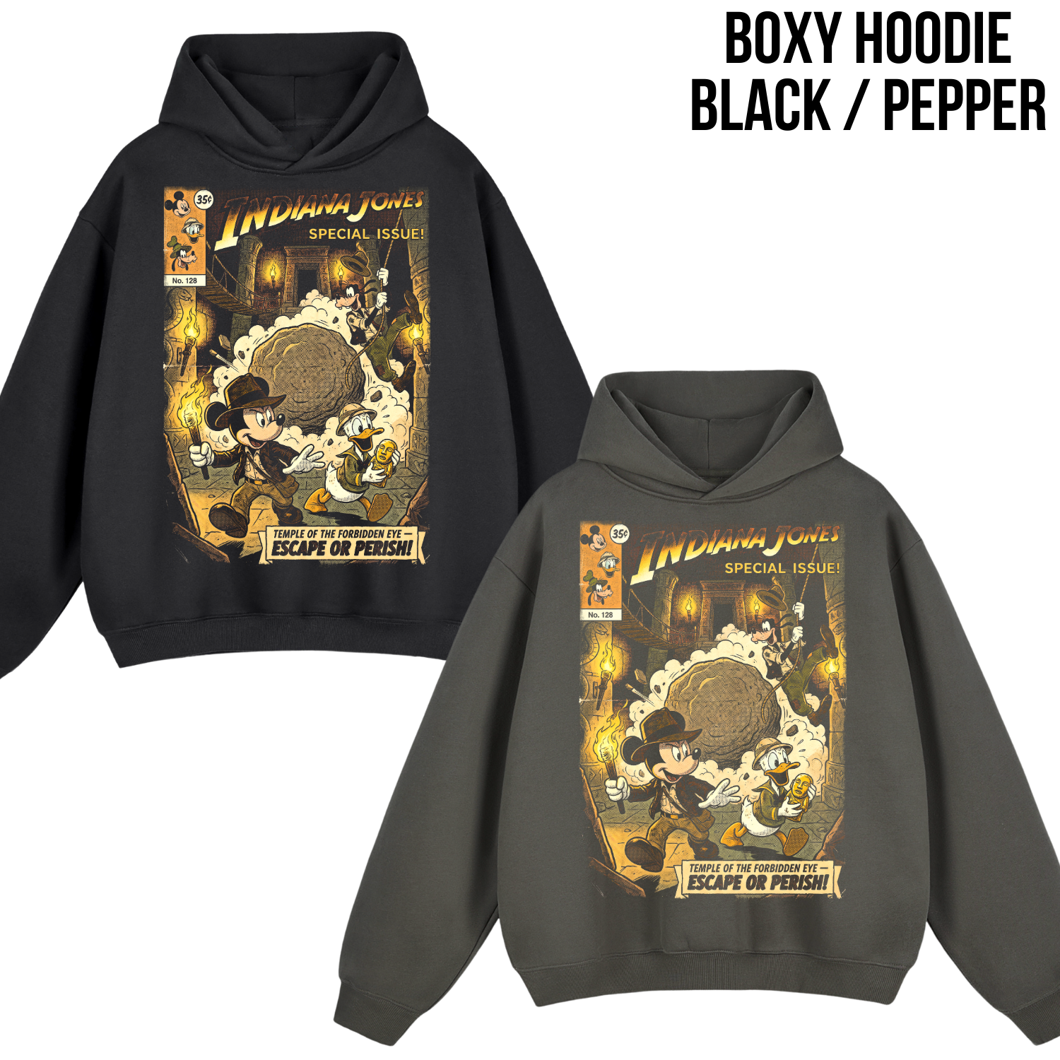 Indiana Jones Mickey Goofy Donald Shirt – Temple of the Forbidden Eye Adventure Tee