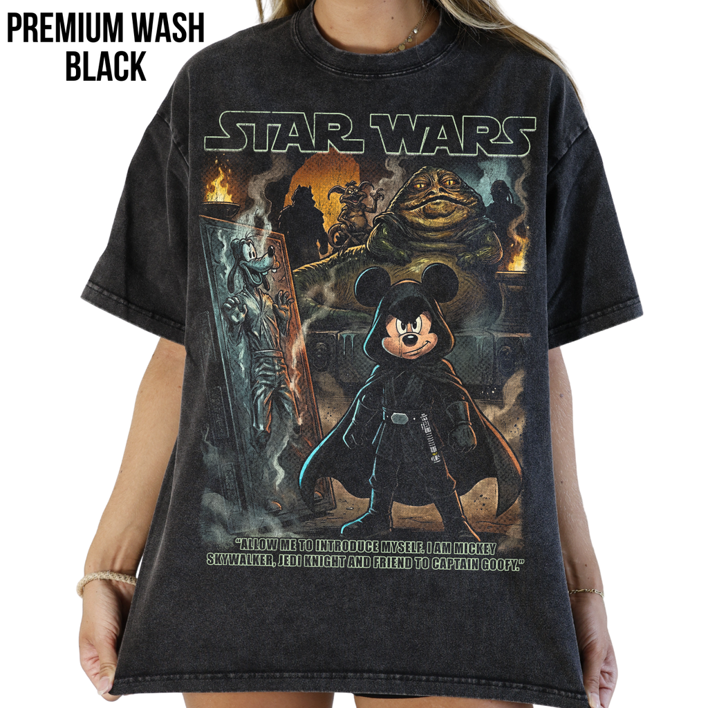 Mickey Skywalker Jabba’s Palace Shirt — Vintage Star Wars Disney Crossover Tee