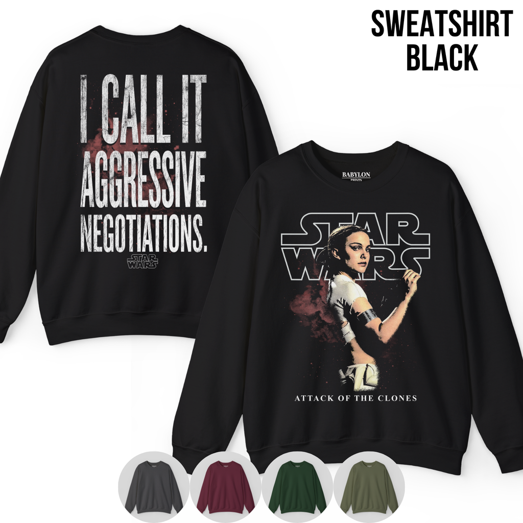 Star Wars Padme Amidala Shirt – I Call It Aggressive Negotiations Tee