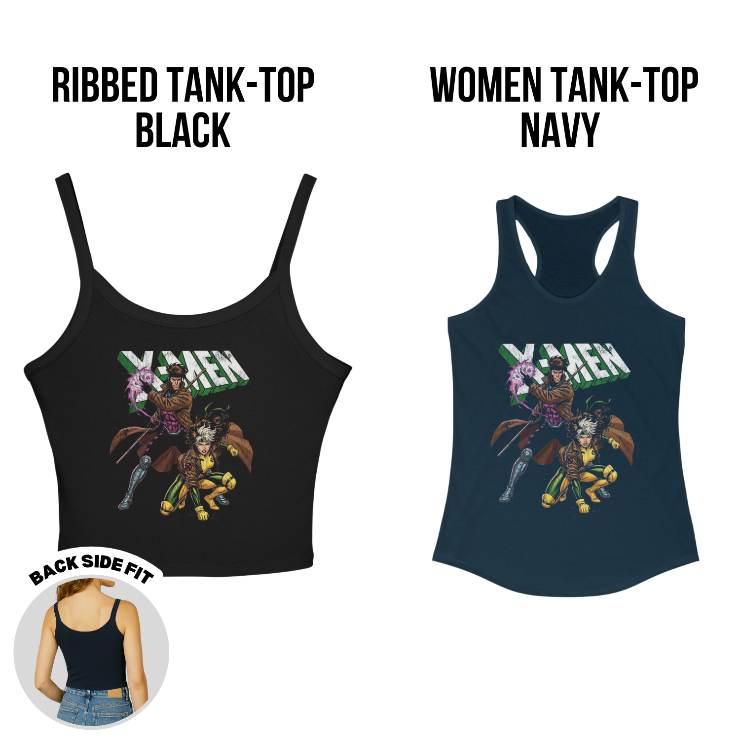 Marvel X-Men Gambit Rogue Shirt - Retro Marvel Mutant Tee