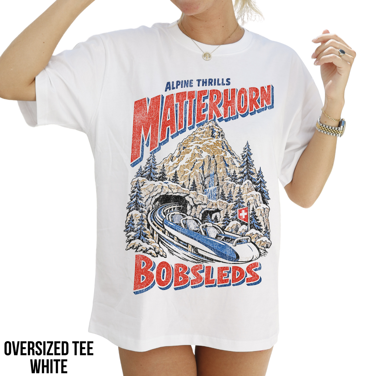 Matterhorn Bobsleds Shirt – Disneyland Alpine Thrills Ride Graphic Shirt, Disney Parks Fan Gift, Vintage Matterhorn Poster Shirt, Retro Disney Attraction Merch