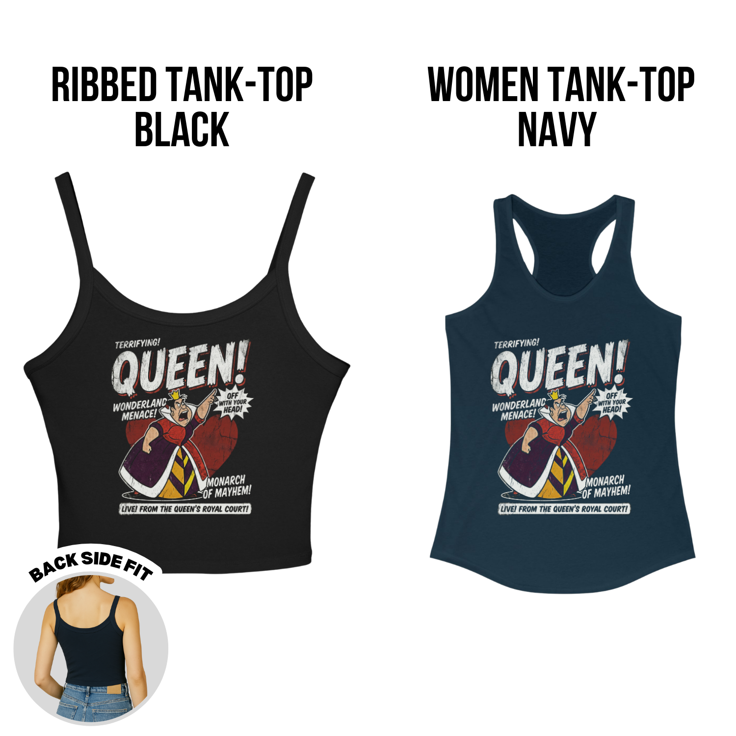 Queen of Hearts Shirt - Alice in Wonderland Graphic Tee