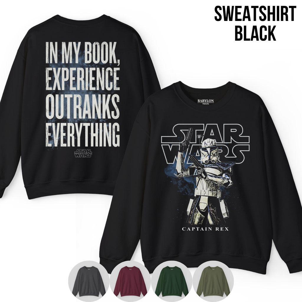 Star Wars Captain Rex Shirt – In My Book Experience Outranks Everything Tee