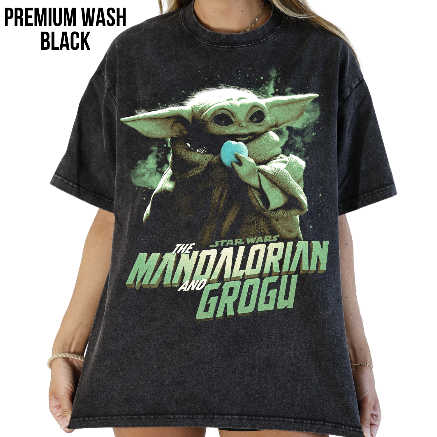Mandalorian and Grogu Shirt: Grogu Baby Yoda Star Wars tee
