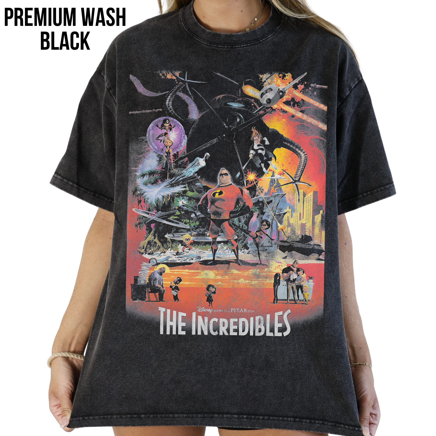 Disney Pixar The Incredibles Shirt – Incredibles Movie Poster Graphic Tee