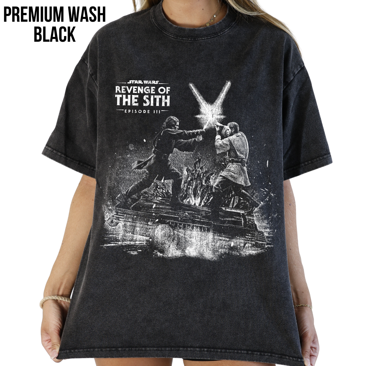 Vintage Revenge of the Sith Shirt: Anakin vs Obi-Wan Duel Tee, Star Wars Episode III Shirt, Mustafar Battle Shirt, Star Wars Fan Gift