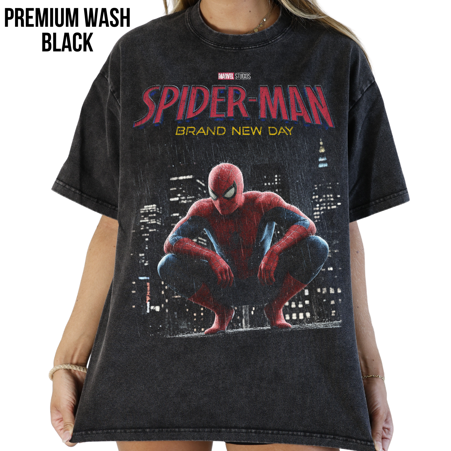 Spider-Man Brand New Day Shirt: Marvel Tom Holland Spider Man Movie Tee
