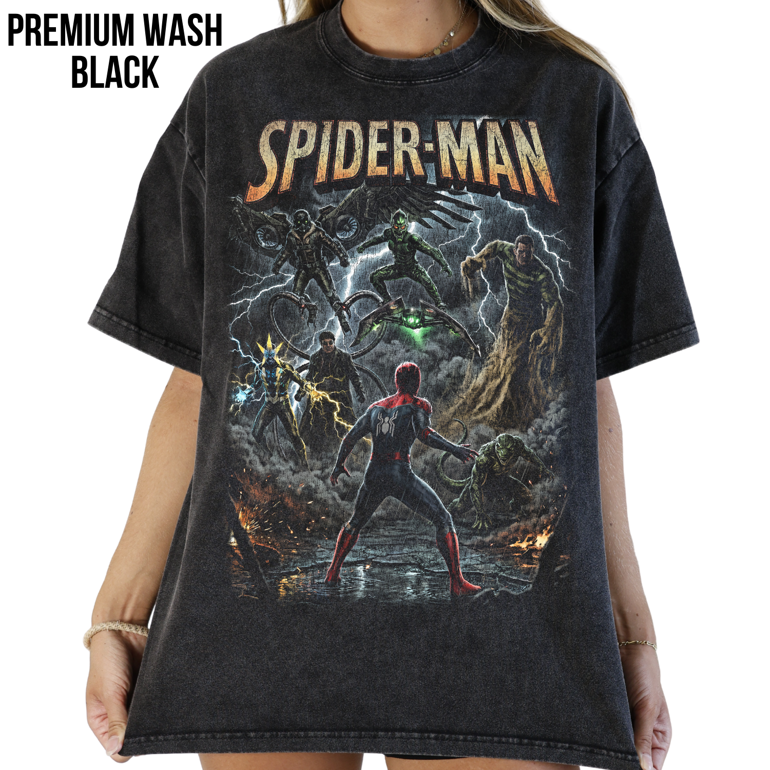 Vintage Spider-Man Sinister Six Shirt: Retro Marvel Villains Tee