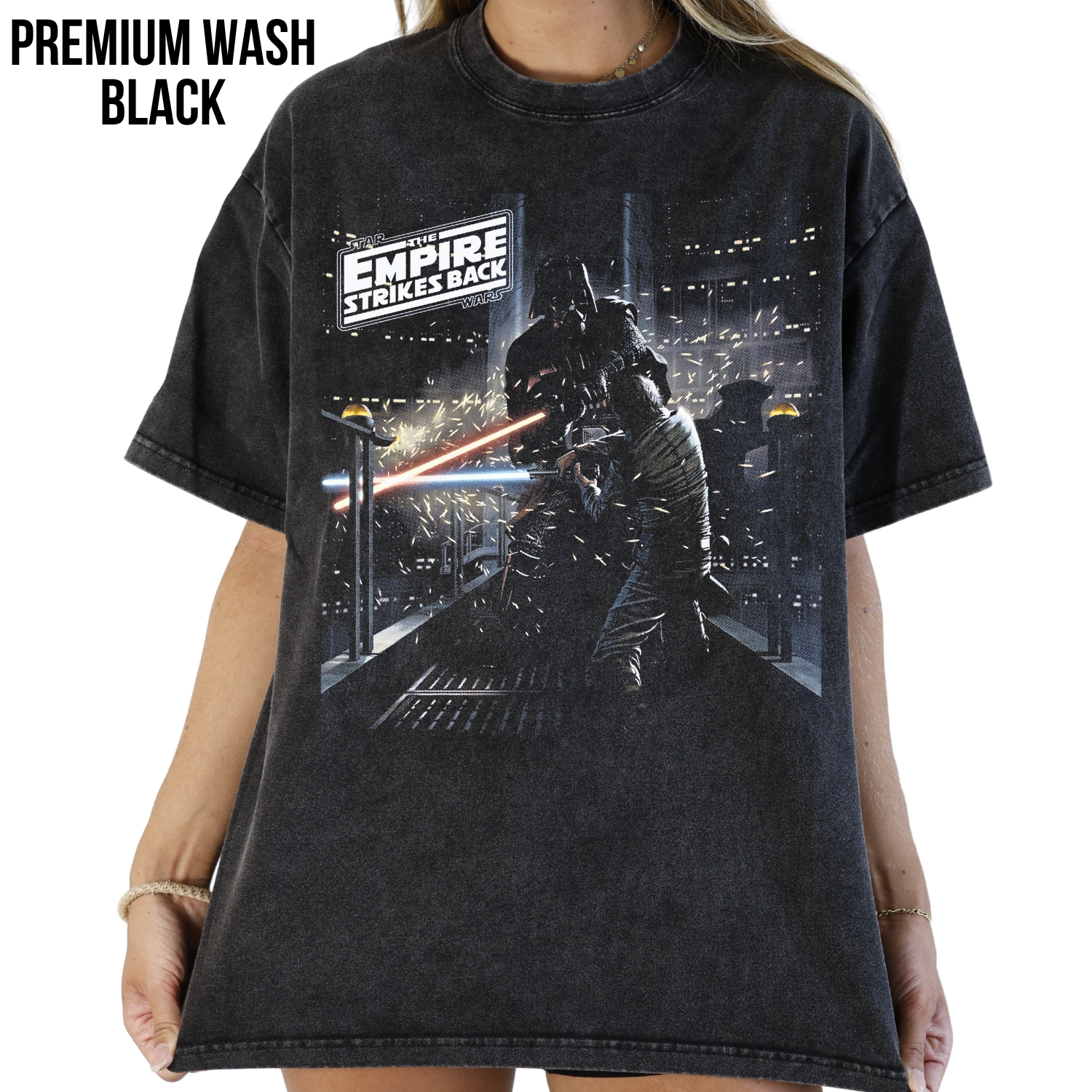 Vintage Star Wars Empire Strikes Back Shirt – Luke Skywalker Vs Darth Vader Duel Tee