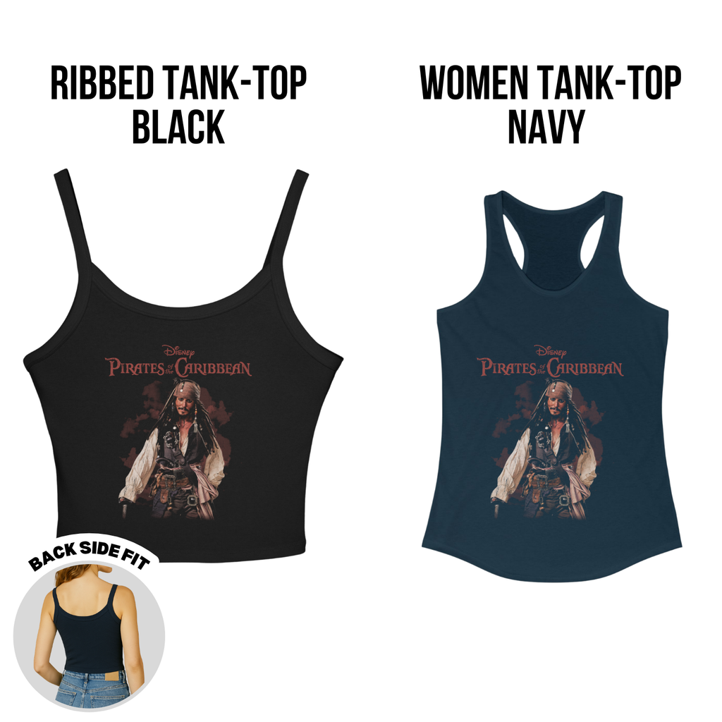 Jack Sparrow Shirt – Disney Pirates of the Caribbean Captain Jack Sparrow Full Body Portrait Tee, Jack Sparrow Fan Gift, Johnny Depp Pirates Graphic Shirt, Disney Pirates Shirt