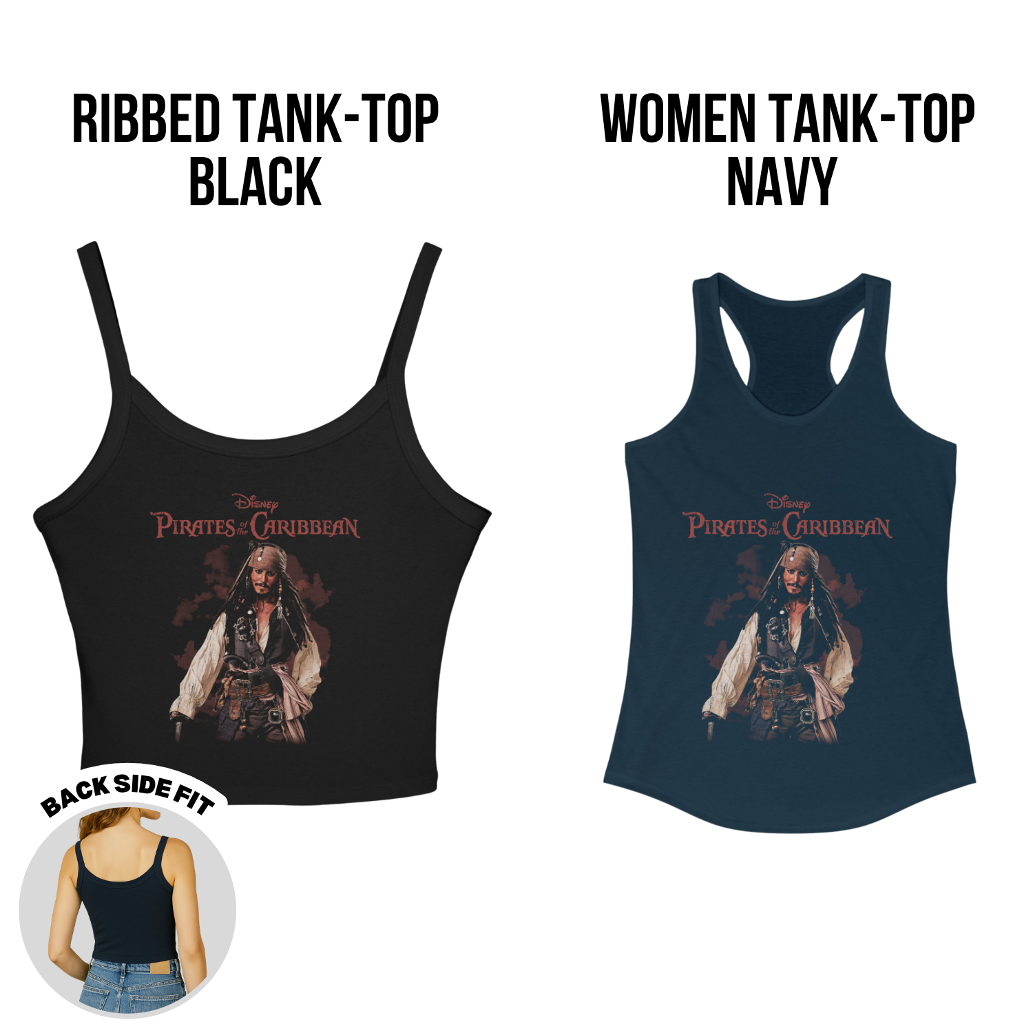 Jack Sparrow Shirt – Disney Pirates of the Caribbean Captain Jack Sparrow Full Body Portrait Tee, Jack Sparrow Fan Gift, Johnny Depp Pirates Graphic Shirt, Disney Pirates Shirt