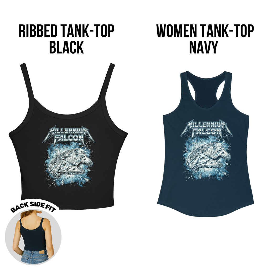Millennium Falcon Heavy Metal Shirt — Star Wars Vintage Metal Band Tee