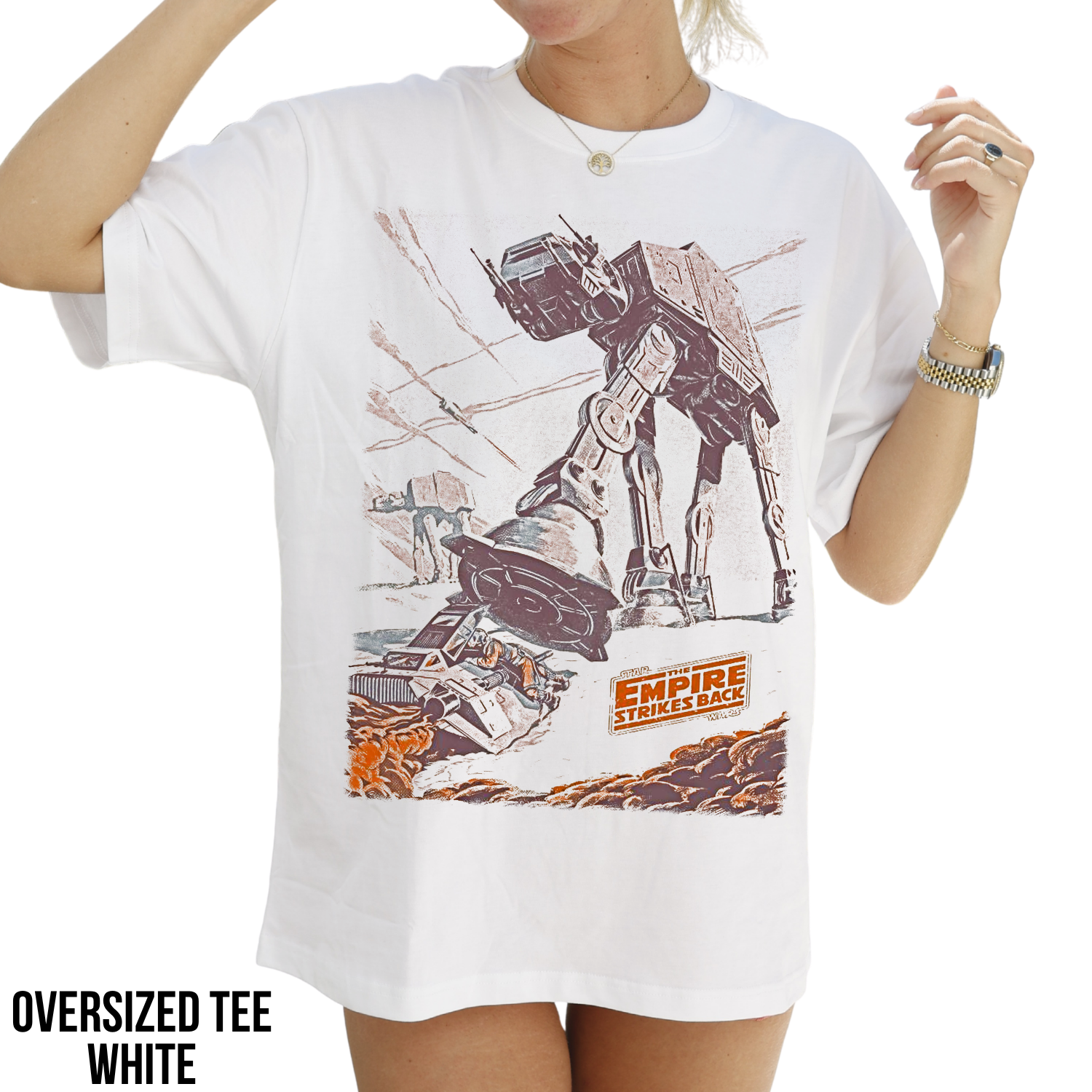 Star Wars Empire Strikes Back Shirt – AT-AT Battle of Hoth Graphic Tee