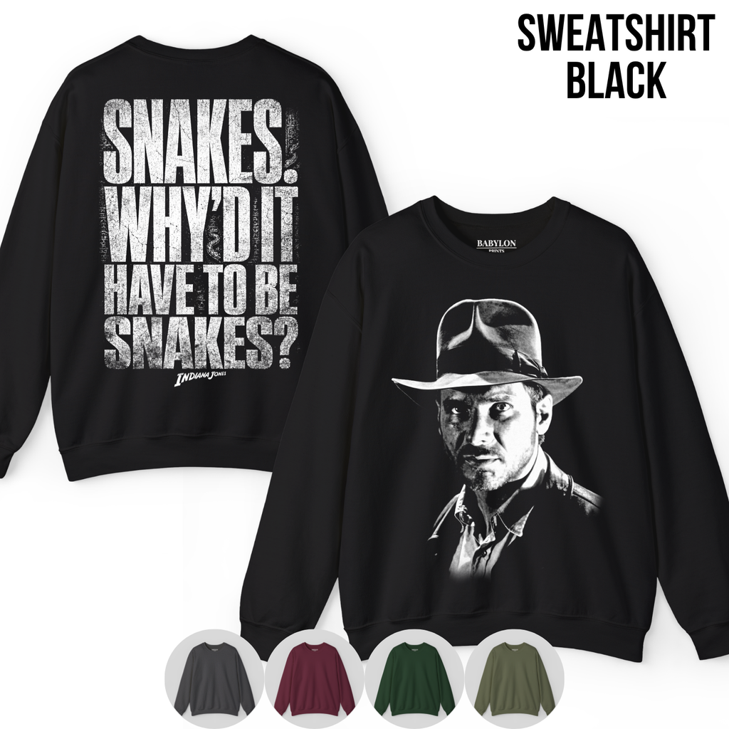 Vintage Indiana Jones Shirt: Snakes Why'd It Have To Be Snakes Tee, Raiders of the Lost Ark Shirt, Indiana Jones Movie Gift, Adventure Tee