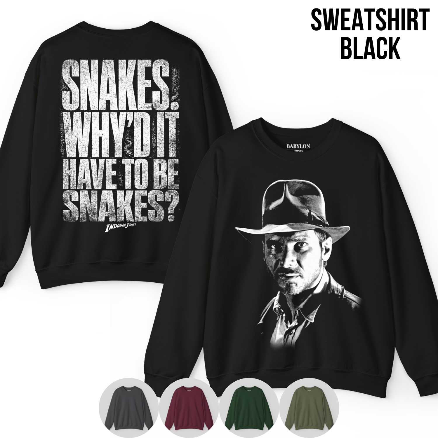 Vintage Indiana Jones Shirt: Snakes Why'd It Have To Be Snakes Tee, Raiders of the Lost Ark Shirt, Indiana Jones Movie Gift, Adventure Tee