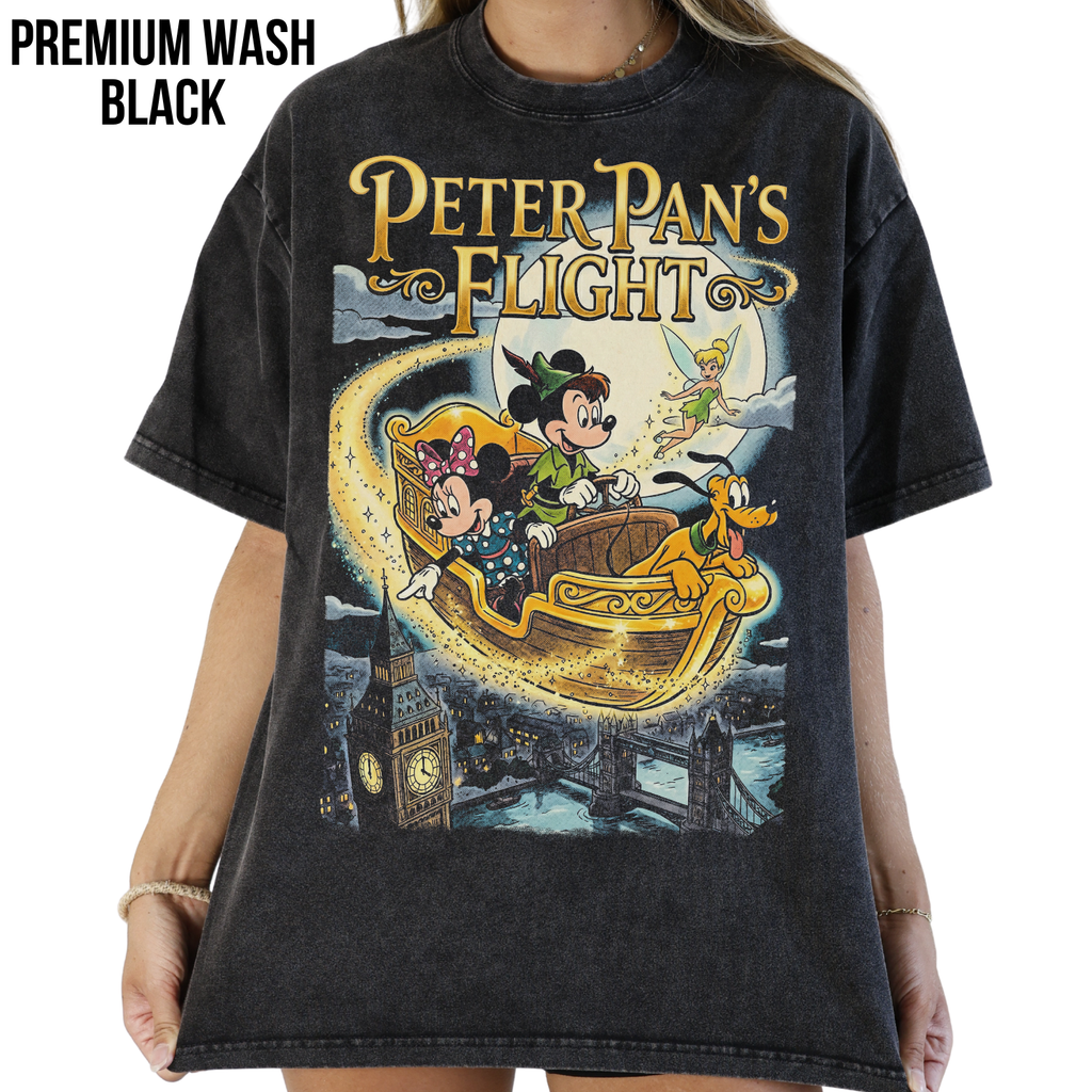 Vintage Peter Pan’s Flight Shirt – Disney Ride TeeMickey Minnie, Tinker Bell Shirt, Disneyland Trip Shirt, Magic Kingdom Ride Tee