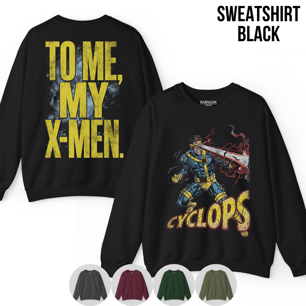 Cyclops X-Men Shirt – To Me My X-Men Cyclops Double Sided Tee, Cyclops Marvel Fan Geschenk, X-Men Comic Grafik Shirt, Marvel Mutant Tee