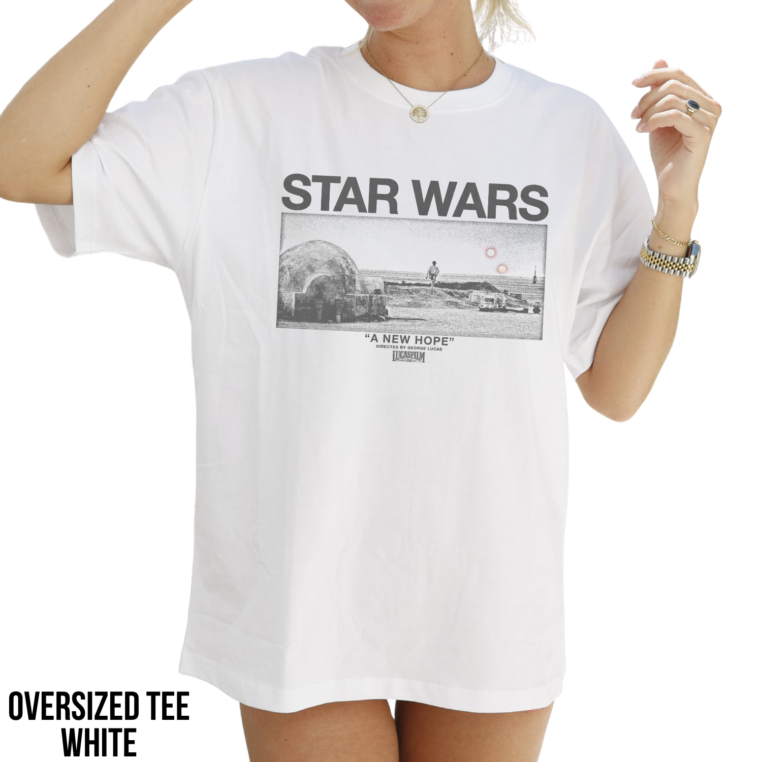 Star Wars A New Hope Shirt – Luke Skywalker Tatooine Twin Suns Tee