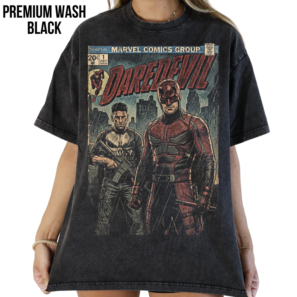 Vintage Daredevil Comic Shirt: Marvel Punisher Tee