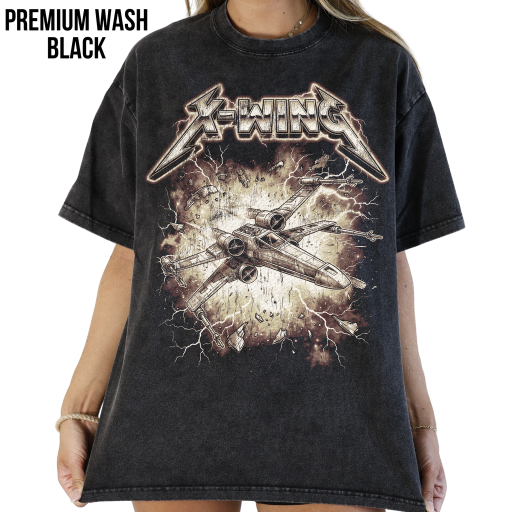 X-Wing Starfighter Shirt – Retro Star Wars Heavy Metal Tee