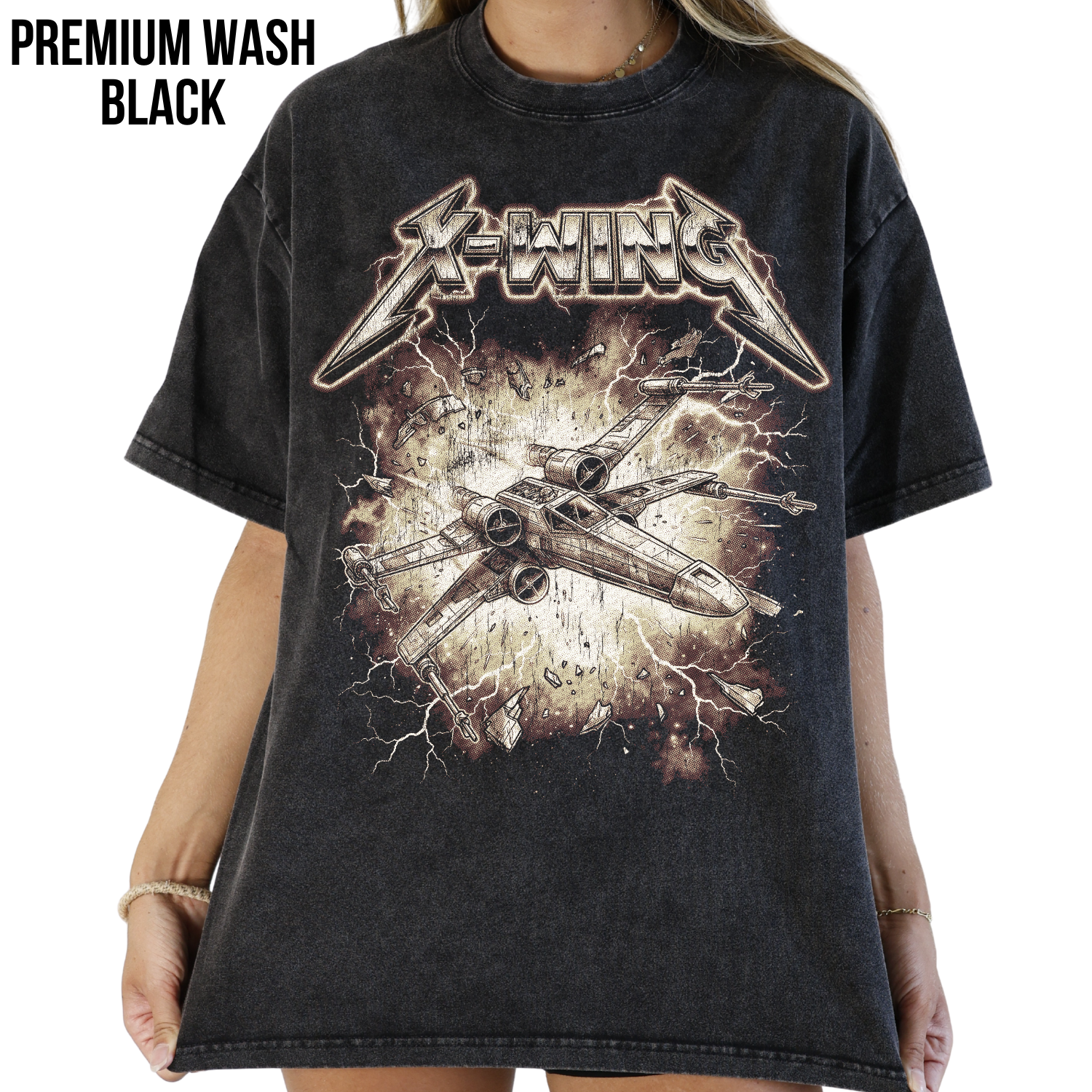 X-Wing Starfighter Shirt – Retro Star Wars Heavy Metal Tee