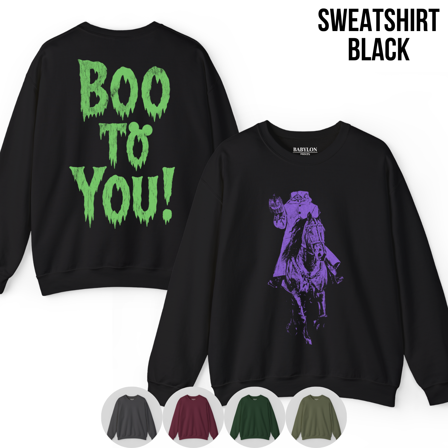 Headless Horseman Shirt – Boo To You Headless Horseman Tee, Mickey's Not So Scary Halloween Shirt, Disney Halloween Graphic Shirt, Disney World Halloween Fan Gift