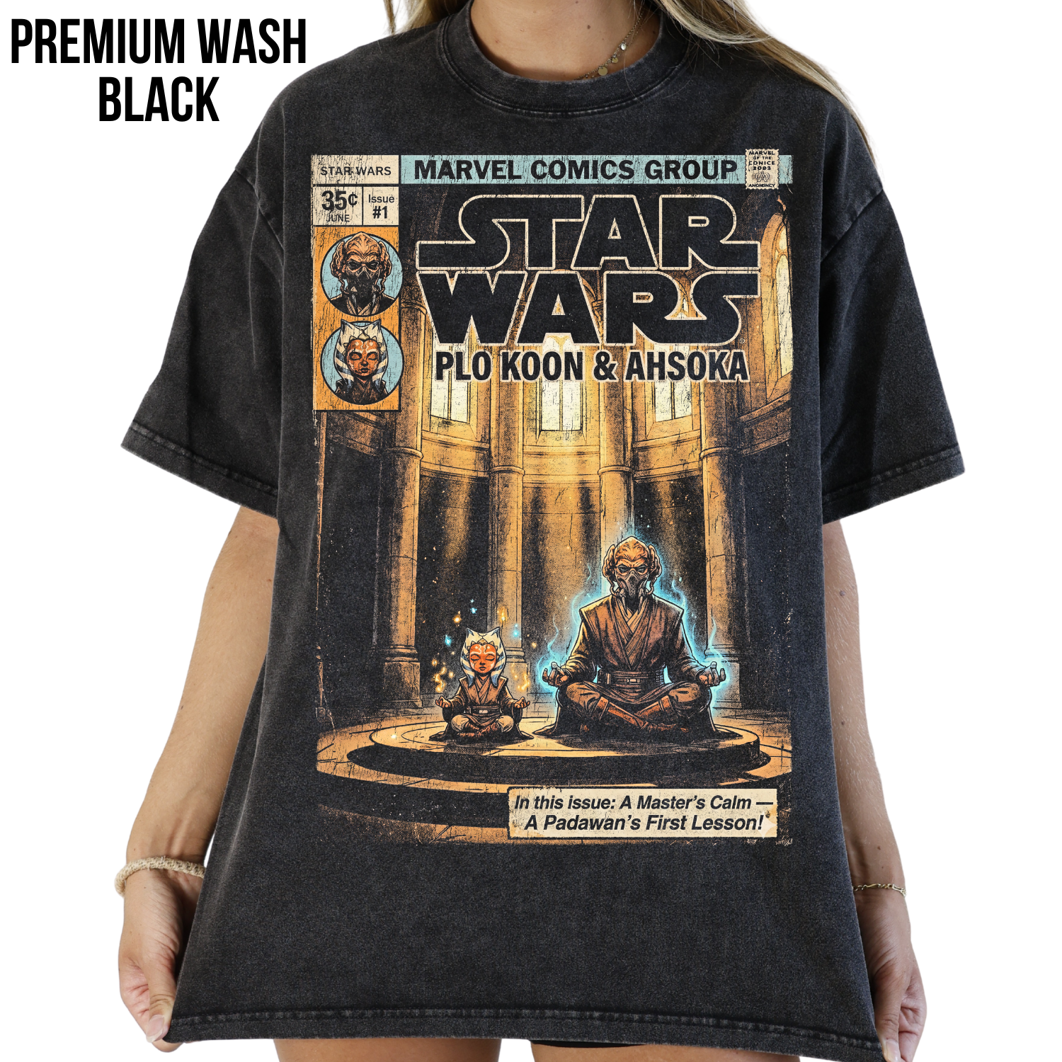 Plo Koon & Ahsoka Tano Clone Wars Shirt: Vintage Star Wars Tee
