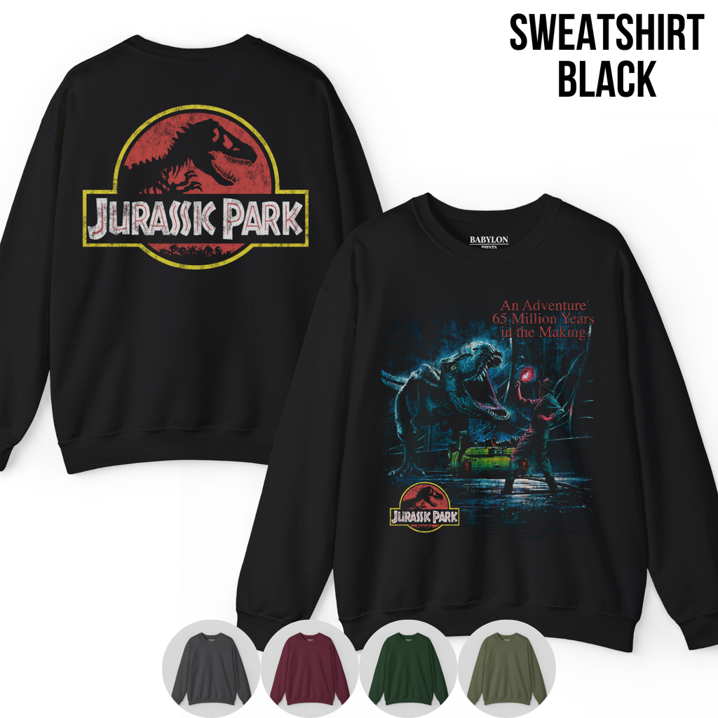 Jurassic Park Shirt – Double Sided T-Rex Graphic Tee, Jurassic Park Fan Gift, 65 Million Years In The Making Movie Shirt