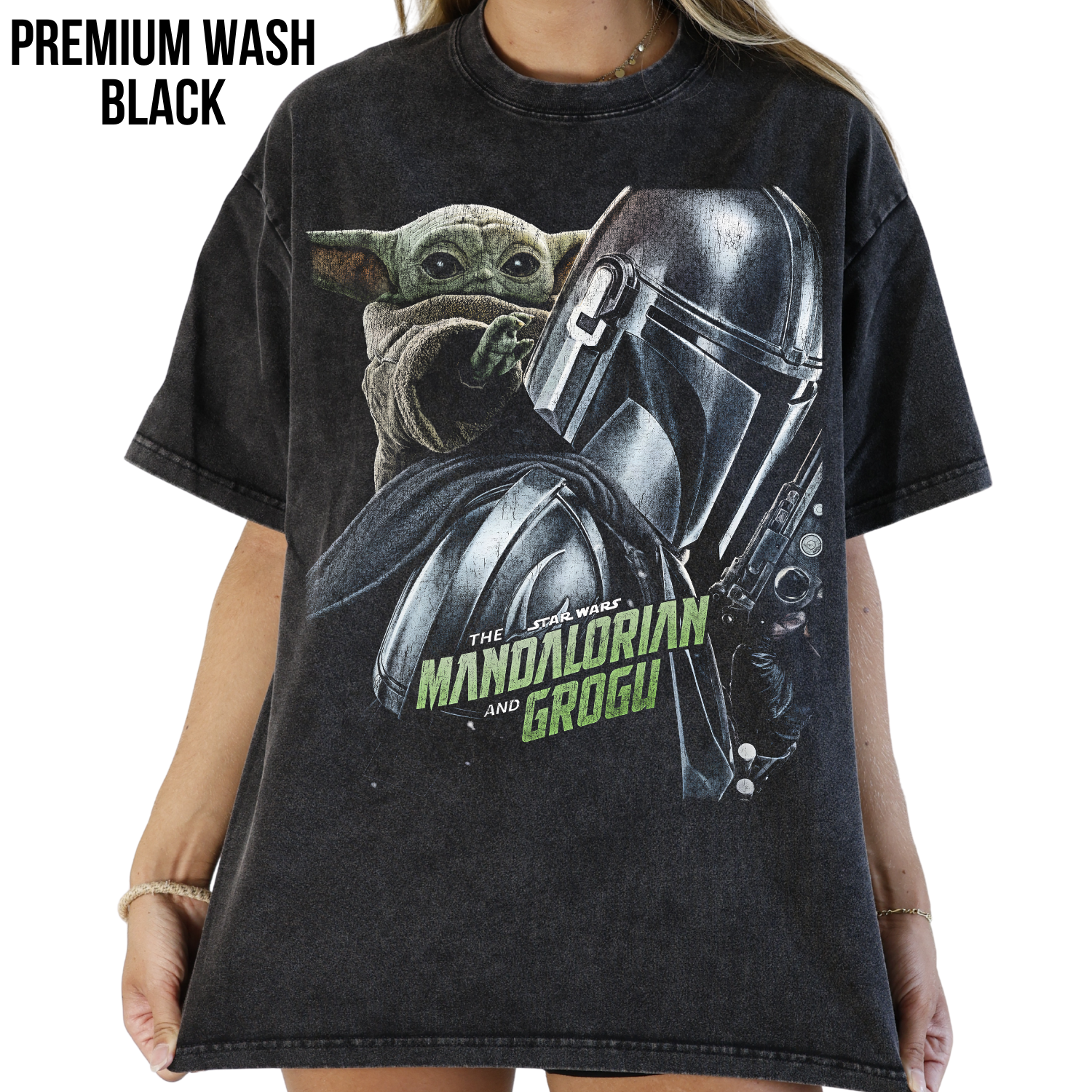 Mandalorian and Grogu Shirt: Grogu Din Djarin Star Wars tee