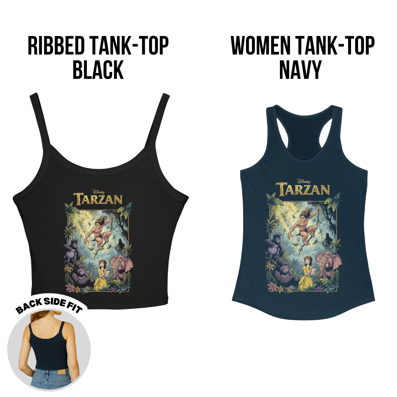 Disney Tarzan Shirt – Tarzan and Jane Graphic Tee, Disney Vintage Shirt