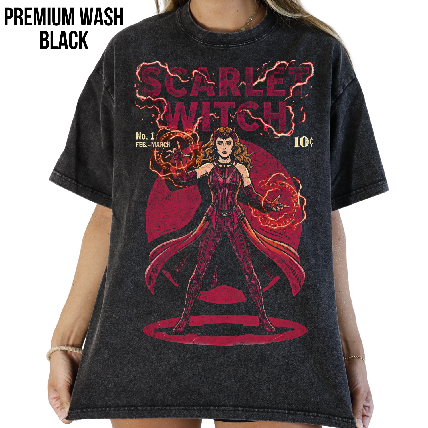 Scarlet Witch Vintage Comic Shirt: Wanda Maximoff Marvel Tee