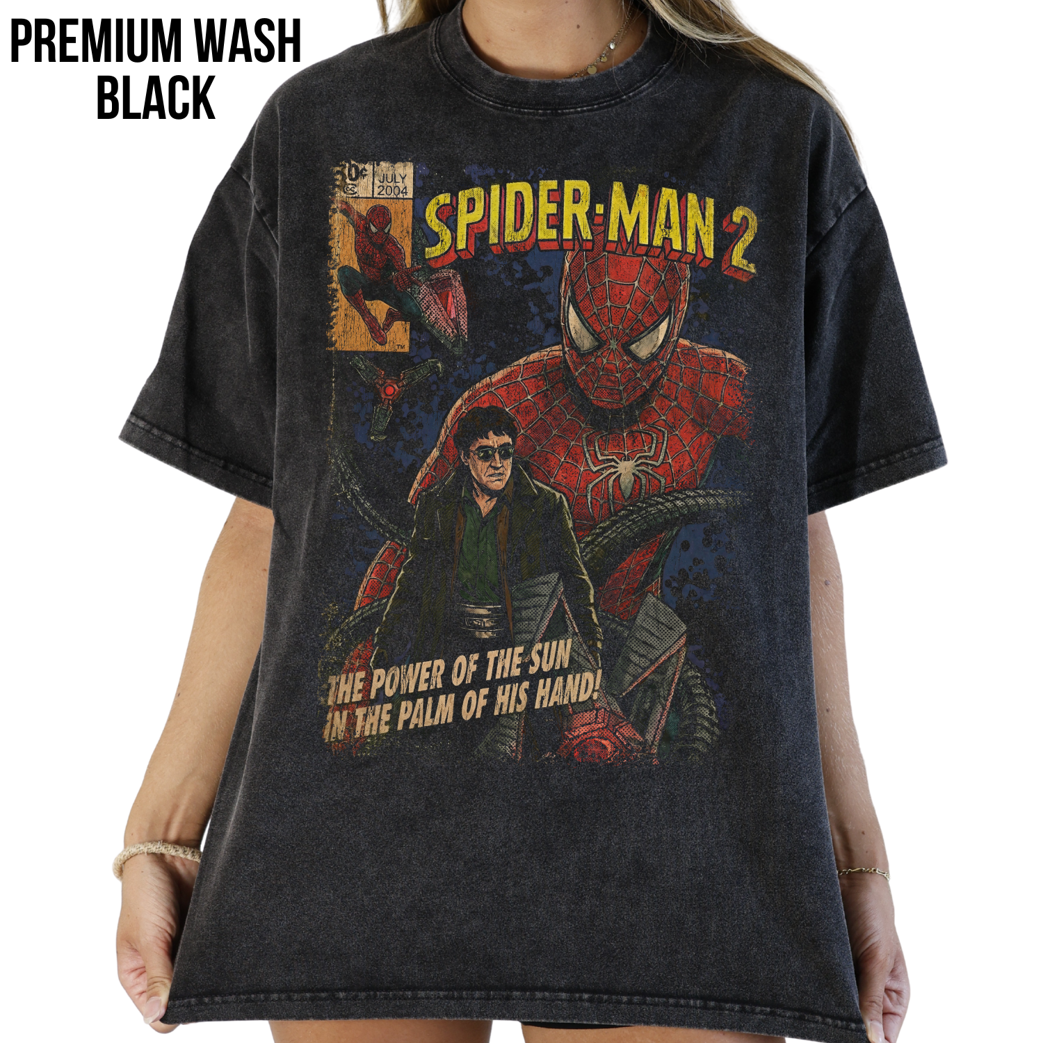 Spider-Man 2 Vintage Comic Shirt - Tobey Maguire Spider-Man Graphic