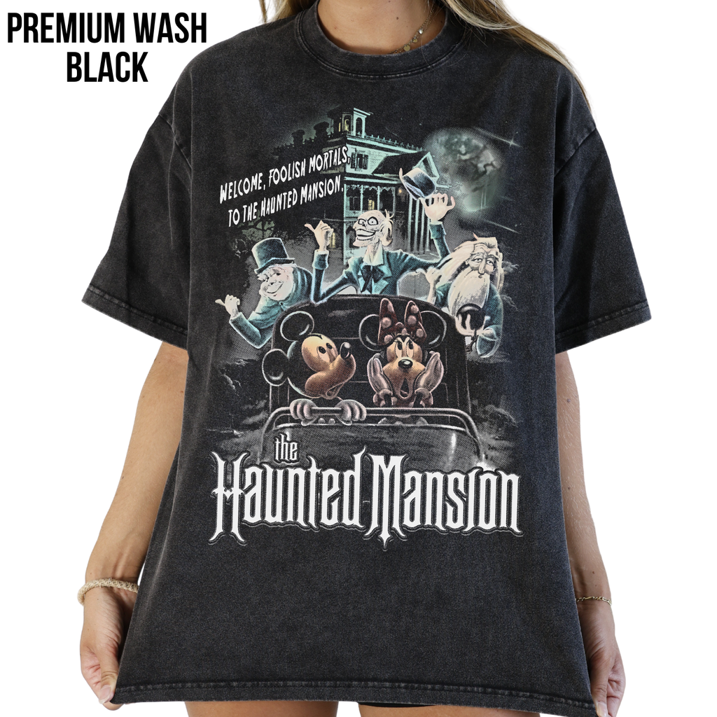 Vintage Disney Haunted Mansion Tee - Mickey Minnie Disney Shirt