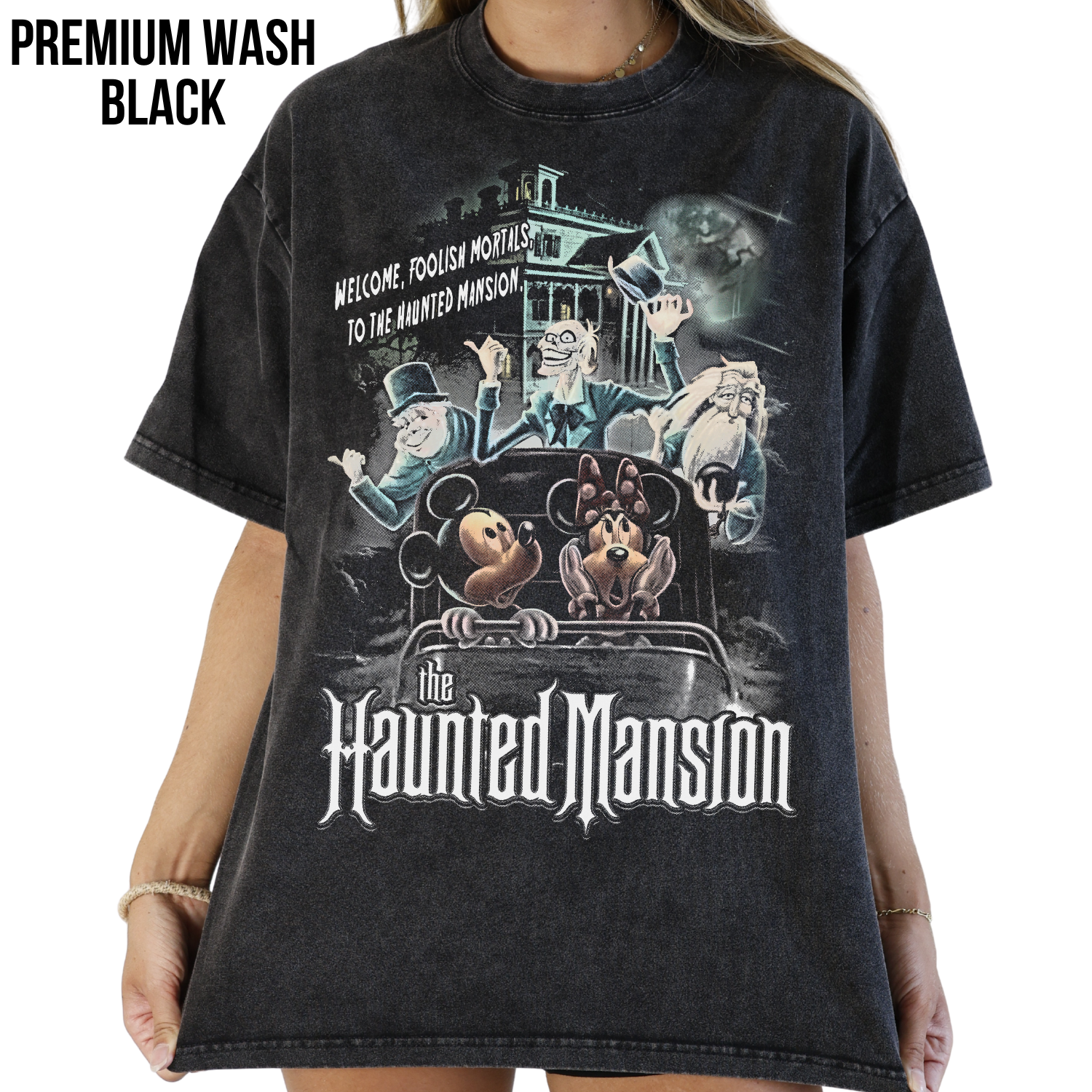 Vintage Disney Haunted Mansion Tee - Mickey Minnie Disney Shirt